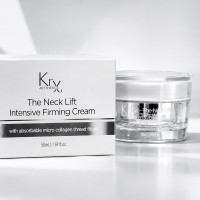 NECK LIFT CREAM. Интенсивный анти-эйдж крем для шеи и декольте с 6-ю видами растворимого Микроколлагена (коллагеновые нити) и 22-мя активными ингредиентами для клеточного омоложения, 50 гр